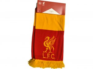 Liverpool Bar Scarf Knit Scarf Red Gold