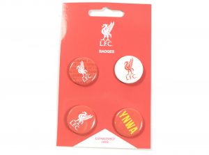 Liverpool FC Four Pack Button Badges