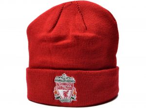 Liverpool Classic Crest Knitted Turn Up Hat Red