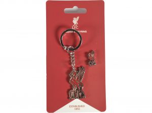 Liverpool Crest Keyring and Badge Set