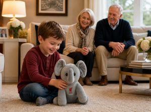 Liverpool Plush Elephant Grey