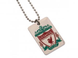 Liverpool Enamel Crest Dog Tag and Chain