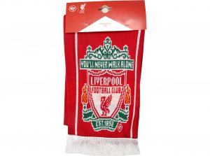 Liverpool Established 1892 Jacquard Knit Scarf Red White