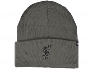 Liverpool 47 Brand Haymaker Cuffed Turn Up Beanie Grey