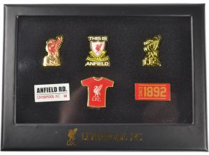 Liverpool FC 6 Piece Boxed Executive Badge Set