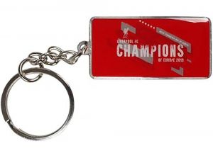 Liverpool FC Champions League Winners 2018 to 19 Badge Keyring and Magnet Set