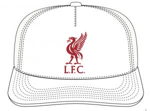 Liverpool 47 Brand Mesh Hitch White Red Snapback Cap