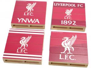 Liverpool Four Pack Pallet Coaster Set