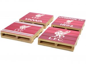 Liverpool Four Pack Pallet Coaster Set