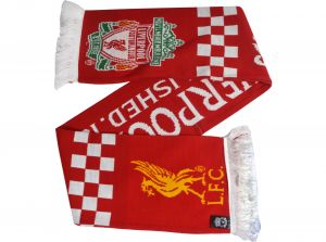 Liverpool Goalkeeper Jacquard Knit Scarf Red White Yellow