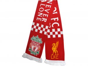 Liverpool Goalkeeper Jacquard Knit Scarf Red White Yellow