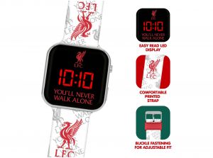 Liverpool LED Watch White With Pedometer