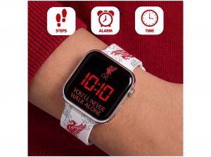 Liverpool LED Watch White With Pedometer