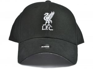 Liverpool Mass Cap Kids MVP Baseball Cap Black White