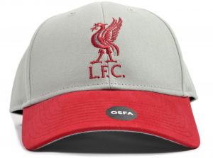 Liverpool Mass Two Tone Grey Red Strapback Cap