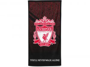 Liverpool Mesh Towel Black Red White