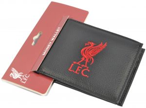 Liverpool PU Leather Embroidered Bi Fold Wallet