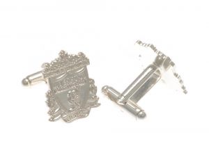 Liverpool Silver Plated Crest Cufflinks