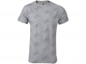 Liverpool T Shirt Grey Multi Logo LIVE1CC16