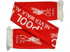Liverpool YNWA Knit Scarf Red White