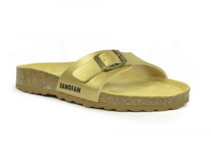 Sanosan Malaga Nacre Gold Womens Designer Mule Sandals