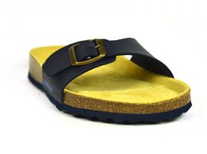 Sanosan Malaga Sano Flor Navy Womens Designer Mule Sandals