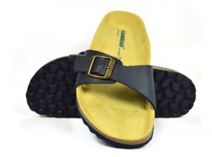 Sanosan Malaga Sano Flor Navy Womens Designer Mule Sandals