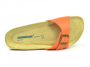 Sanosan Malaga Sano Flor Orange Womens Designer Mule Sandals