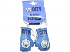 Man City Boxing Gloves Car Hangers