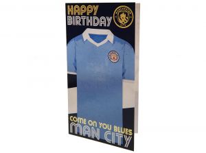 Man City Come On You Blues Birthday Card