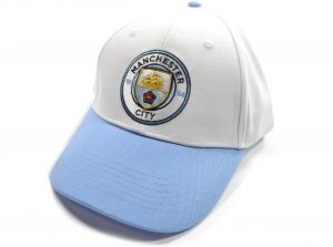 Man City Contrast Snapback Baseball Cap Sky White