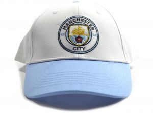 Man City Contrast Snapback Baseball Cap Sky White