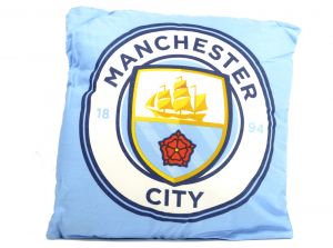 Man City Crest Cushion New Crest