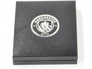 Man City Enamel Crest Dog Tag and Chain