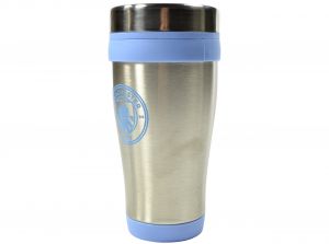 Man City Executive Handleless Metallic Travel Mug