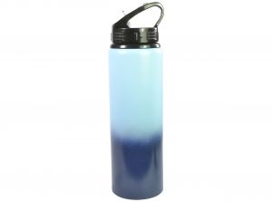 Man City Fade Aluminium Water Bottle White Print 750ml
