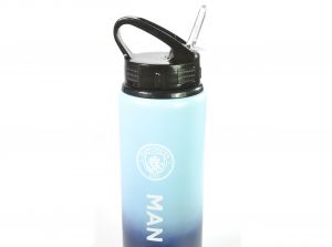 Man City Fade Aluminium Water Bottle White Print 750ml