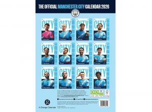 Man City FC 2026 A3 Wall Calendar