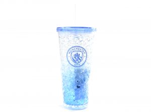 Man City Freezer Cup With Straw