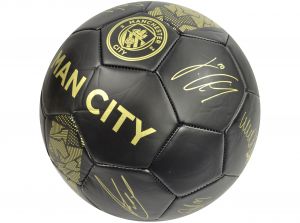 Man City Phantom Signature Ball Black Gold Size 5
