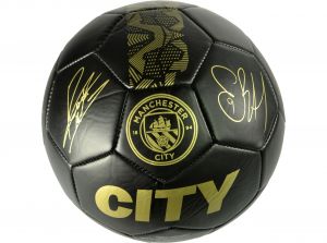 Man City Phantom Signature Ball Black Gold Size 5