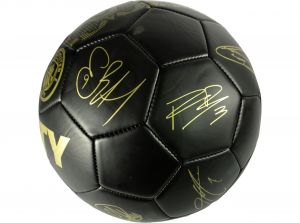 Man City Phantom Signature Ball Black Gold Size 5