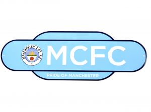 Man City Colour Retro Years Metal Street Sign