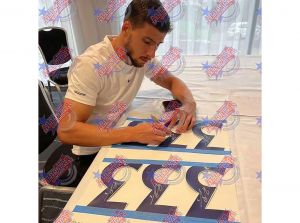 Man City Ruben Dias Signed Framed Football Shirt