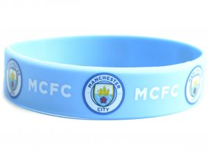 Man City Silicone Wristband New Crest