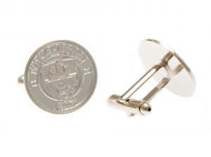 Man City Silver Plated Crest Cufflinks