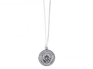 Man City Sterling Silver Pendant and Chain
