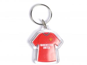 Man UTD Acrylic Double Sided Kit Keyring