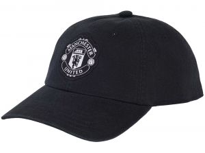 Man UTD Adidas Dad Cap Black White