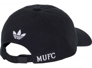 Man UTD Adidas Dad Cap Black White